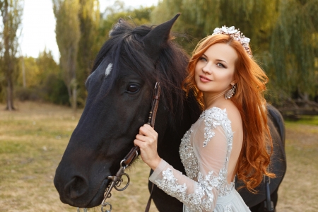 Cowgirl Queen . . - style, girls, western, women, models, ranch, redhead, outdoors, tiara, horses, cowgirl, fun, female, fashion