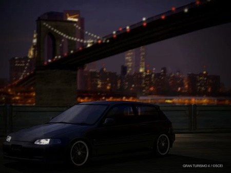 BOOSTED EG - black civic, bridge