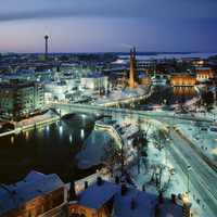 Tampere, Finland (at night)