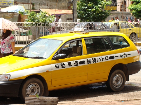 burmese taxi - taxi, burmese, car, stationwagon