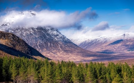 Mountain - nature, mountain, tree, sky