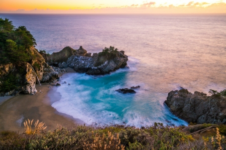 McWay Falls at Sunset