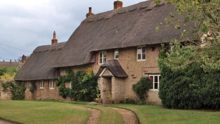 My house - path, house, country, home