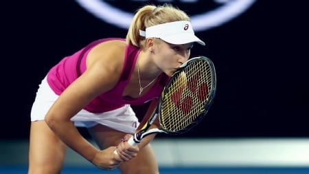 Daria Gavrilova - 2560x1440, Australian Open, tennis racquet, Daria Gavrilova, Dasha, Entropy, tennis racket, Tennis