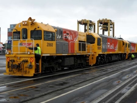 kiwirail - train, diesel, kiwirail, locomotive