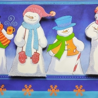 Snowmen On A Card