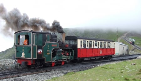 smr trains - carriage, trains, engine, steam, grass