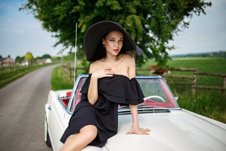 Angelina Petrova - petrova, angelina, women, car