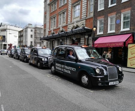 London taxis - cars, london, black, taxies