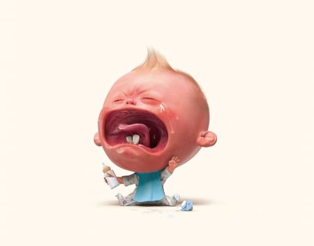 :D - tears, boy, fantasy, baby, pink, tongue, cry