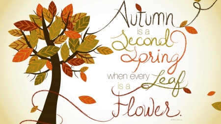 Autumn Quote - art, autumn, saying, quote