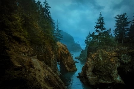 River - nature, cloud, River, tree, sky