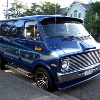 custom 70's dodge street van