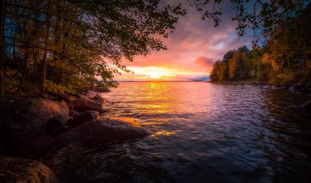 Sunset - nature, sky, sunset, cloud