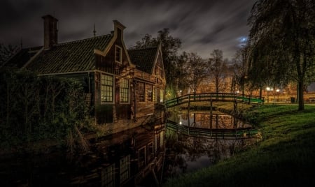 house - house, fun, river, cool, architecture, bridge