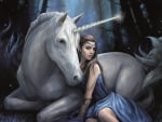 Unicorn and girl