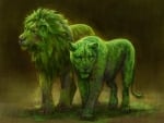 Mossy lions