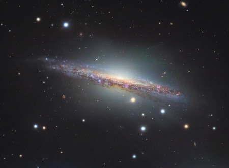 NGC 1055 Close-up - space, fun, galaxies, stars, cool