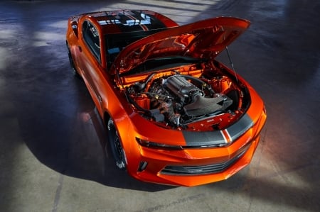 2018-Copo-Camaro. - Orange, Bowtie, GM, 2018