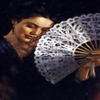 Women With White Hand Fans