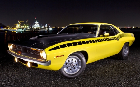 1970 Plymouth Barracuda - vehicles, 1970 Plymouth Barracuda, plymouth, car, yellow cars, plymouth barracuda, barracuda