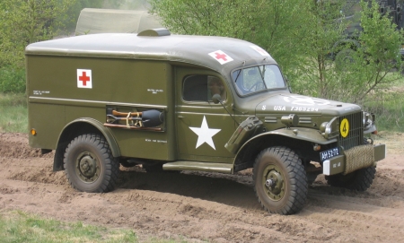 dodge military ambulance - ambulance, dodge, military, truck