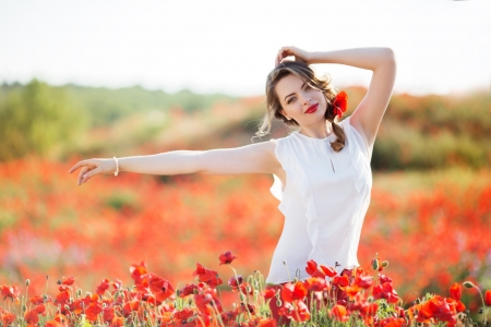 Model - girl, women, hair, Model