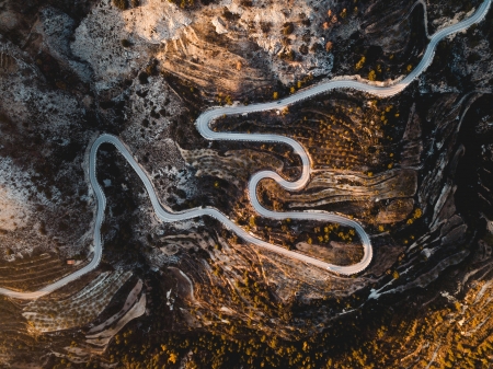 Road - way, nature, road, mountain