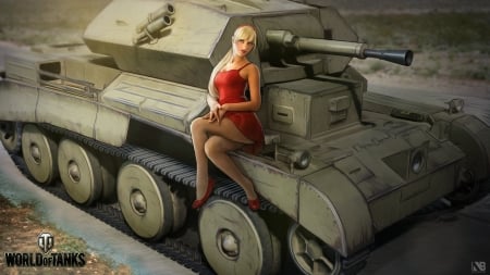 Girls in World of Tanks - World, Game, Girls, Tanks