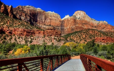 Zion National Park - cool, zion national park, fun, desert, nature, mountain