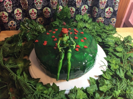 Poison Ivy cake - cake, fun, entertainment, yummy, cool, food