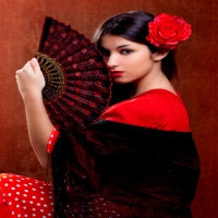 Women In Red And Black