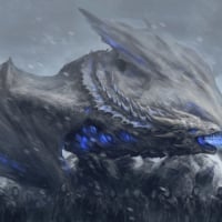 White walkers and dragon