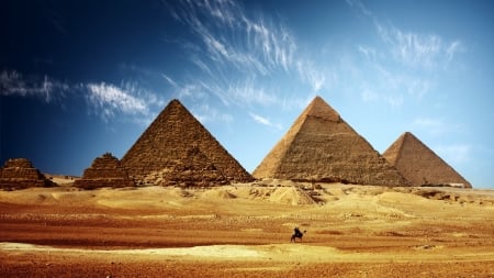 pyramids - egypt, pyramids, sand, desert