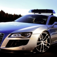 audi r8 police car