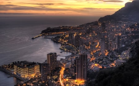 Monaco - luxury, coastline, Mediterranean, Europe, city, cityscape, architecture, Monaco, modern, Coast, Coastal