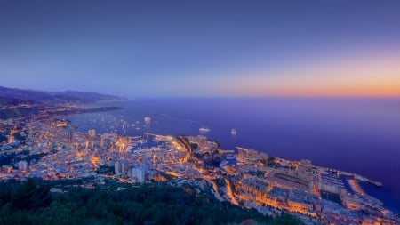 Monaco - monaco, mediterranean, modern, coastline, cityscape, architecture, coast, europe, city, luxury, coastal