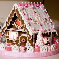 Pink And Pretty Gingerbread House