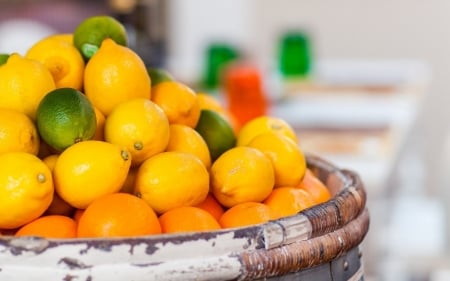 Lemon - fruit, yellow, nature, lemon