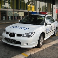 singapore police car