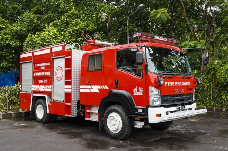 bali fire brigade - brigade, engine, bali, fire