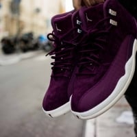 Purple sneakers