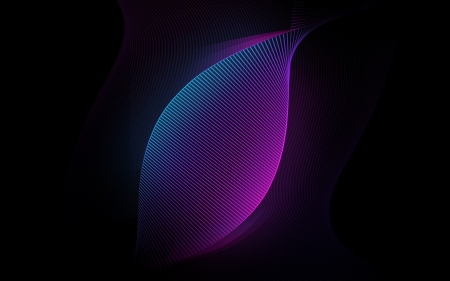 neon waves - fractal, neon, abstract, waves