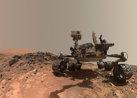 Curiosity Rover Takes Selfie on Mars - fun, mars, cool, rover, curiosity, planet, space