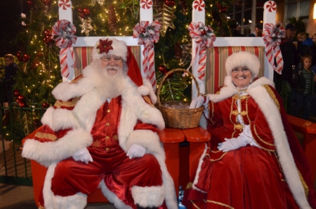 Santa And Mrs. Clause - white, santa, people, hat, red, mrs clause