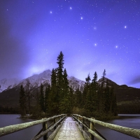 Big Dipper over Pyramid Mountain