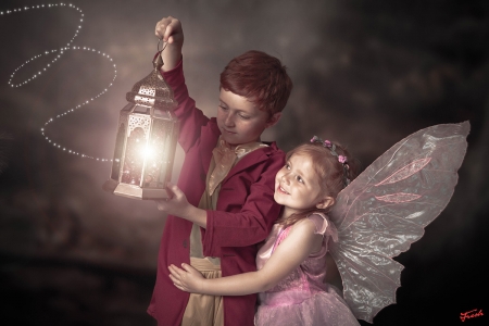 Little boy and a fairy