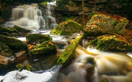 Elekala Falls, West Virginia - waterfalls, usa, nature, rocks