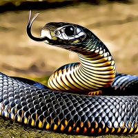 FUNKED RED BELLIED BLACK SNAKE