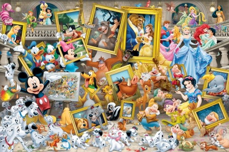 Disney World - characters, mickey mouse, fantasy, all, princess, disney, luminos